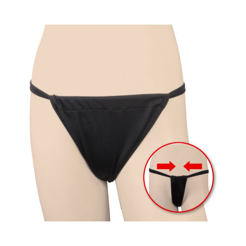 ユニセックスふんどしパンツ ストレッチブラック