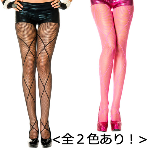 ビッグダイアモンドネットデザイン フィッシュネットパンティストッキング