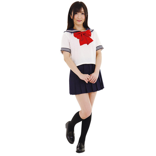 セーラー服2(えんじリボン)画像2