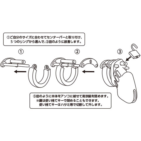 シリコン男性貞操帯NEO ブラック画像6