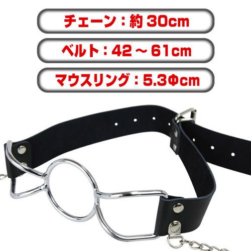 鉄輪口枷+乳首クランプス アイマスクセット画像2