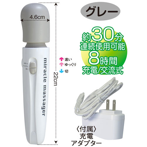 ミラクルマッサージャー YCM-18 グレー画像3
