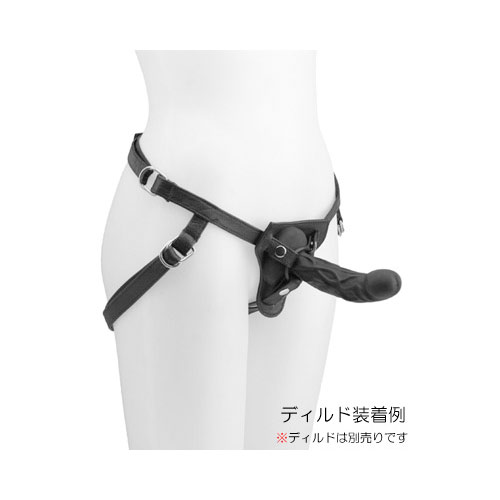 本革素材で高級感のあるペニバン　オールアクセスレザーハーネス画像3