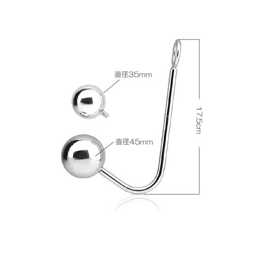2サイズ アナルボール フック付き画像4