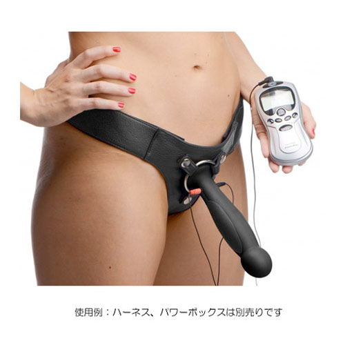 電極刺激がついたハーネス用ディルド　オニキス エレクトロハーネスディルド画像3