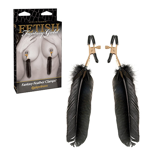 Fetish Fantasy Gold Feather Nipple Clamps フェザー・ニップルクランプ
