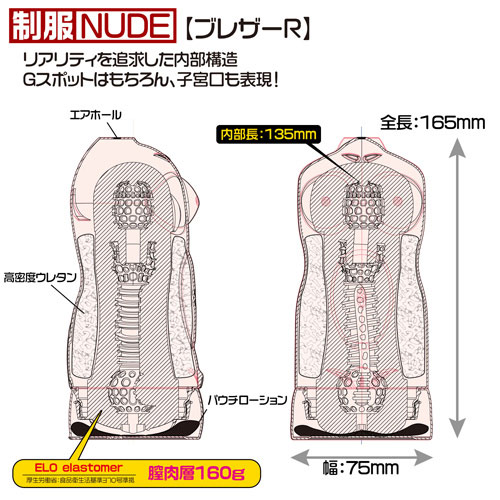 制服NUDE ブレザーR画像2