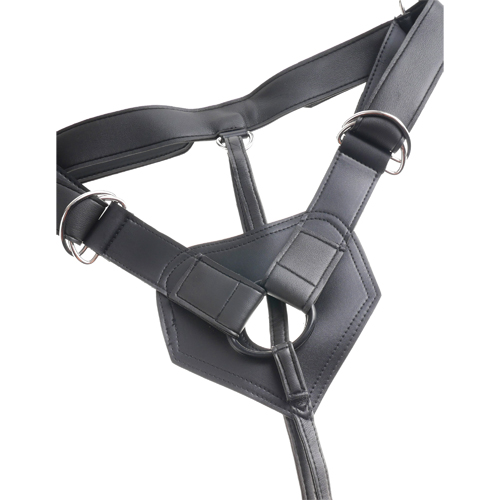 King Cock Strap-on Harness Cock キングコックブラック (ディルド付き) 画像6