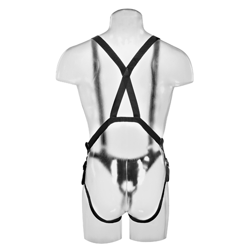 King Cock 12 Hollow Strap-On Suspender System キングコックブラック (ディルド付き) 画像6