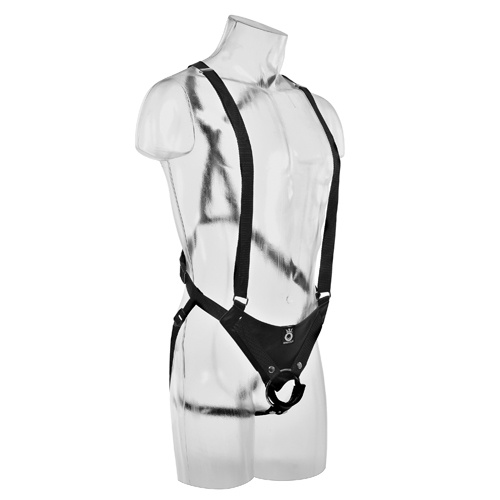 King Cock 12 Hollow Strap-On Suspender System キングコックナチュラル (ディルド付き) 画像5