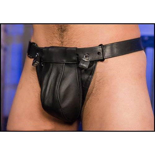 本革製貞操ジョック　Leather Chastity Jock