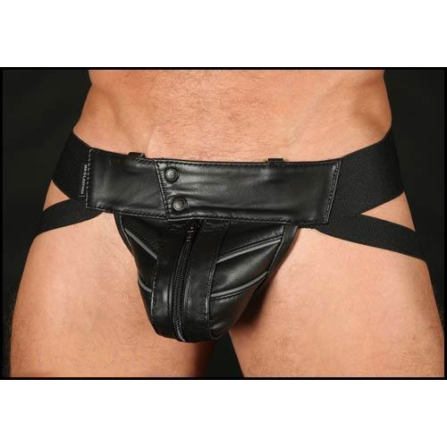 レザースポーツジョック Leather Sport Jock Grey画像2