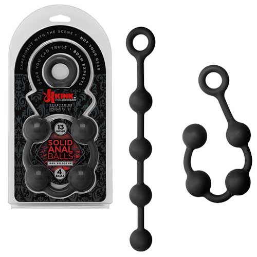 Kink Solid Anal Balls 13 アナルボール (ブラック) 