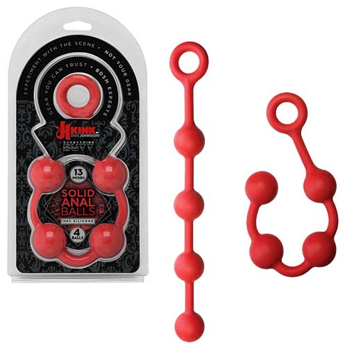 Kink Solid Anal Balls 13 アナルボール (レッド) 