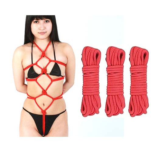 SM-VIP 鮮烈な赤縄 3本セット画像2