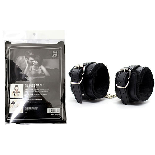 SM-VIP もこもこ手枷 拘束具 チェーン付き画像5