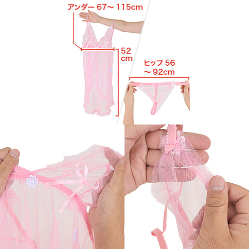 コスパ最高！花柄ベビードール画像2