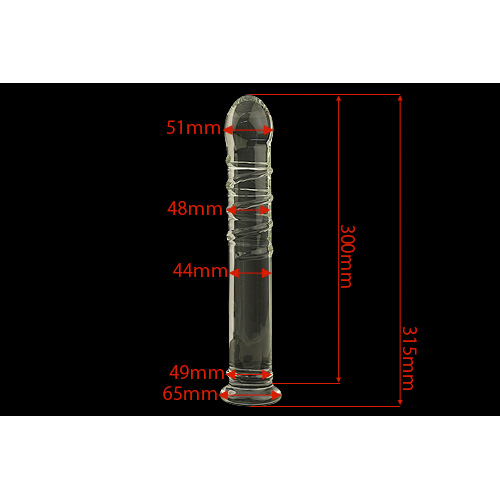 ビッグサイズのガラスディルド Behemoth Ribbed（ベヒーモス・リブド） 画像4