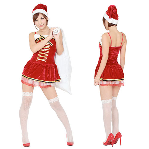 ゴールドリボンサンタドレス画像2