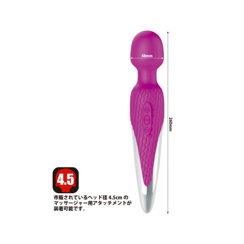 プリティラブ　パワフルワンドマッサージャー画像2
