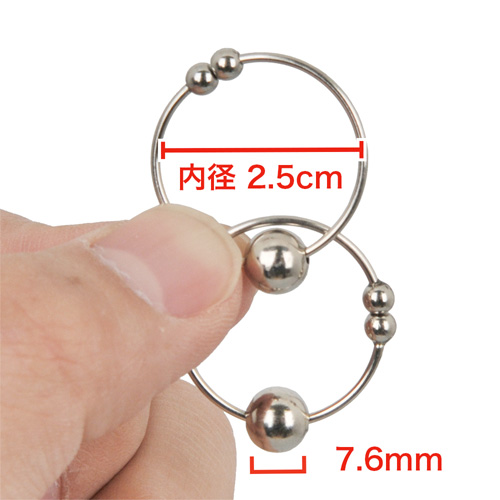穴あけ無用のニップルアクセ　ニップルブルリング画像5