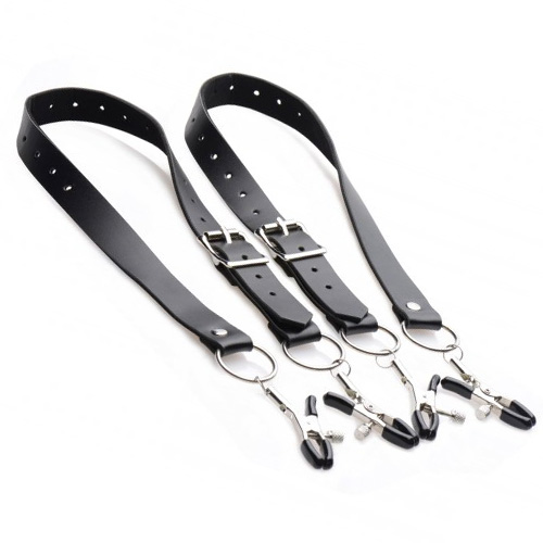4点式クランプ仕様のラビアスプレッダー Spread Labia Spreader Straps with Clamps画像2