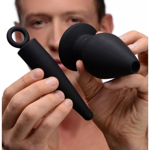 Plunged Silicone Hollow Plug with Insert プランジド