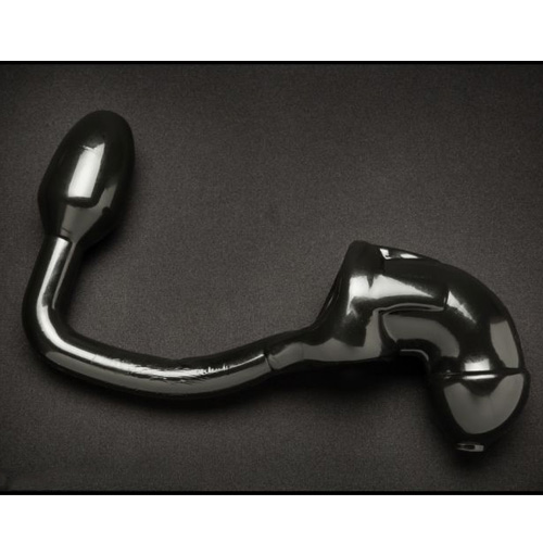 男性用貞操帯とアナルプラグのミックスアイテム　Tailpipe Chastity テールパイプ貞操帯画像5