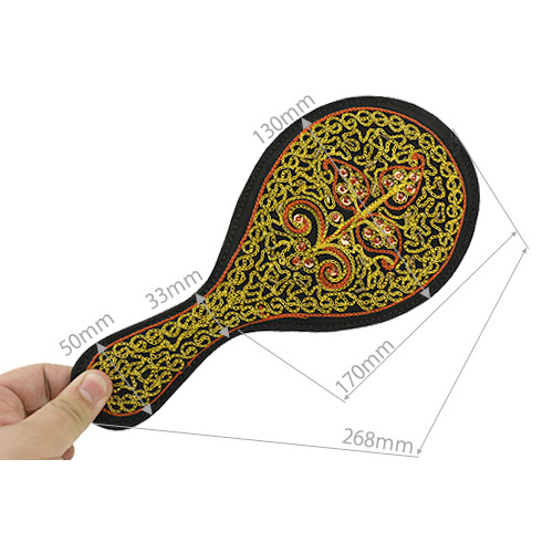 Jeweled Leather Paddle Gold（ジュエルド・レザーパドルゴールド）画像4