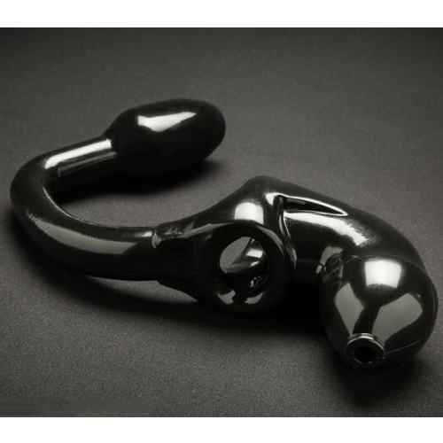 男性用貞操帯とアナルプラグのミックスアイテム　Tailpipe Chastity テールパイプ貞操帯画像4
