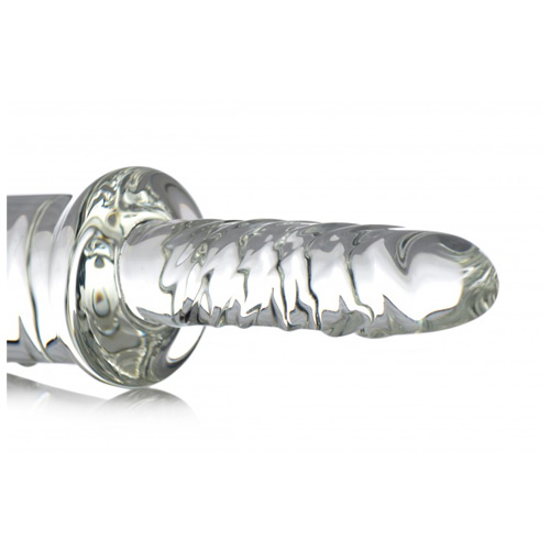 グリップ付きのガラスディルド　Battle Rammer Phallic Glass Thruster画像3