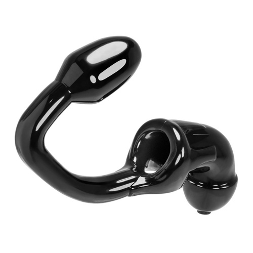 男性用貞操帯とアナルプラグのミックスアイテム　Tailpipe Chastity テールパイプ貞操帯画像2
