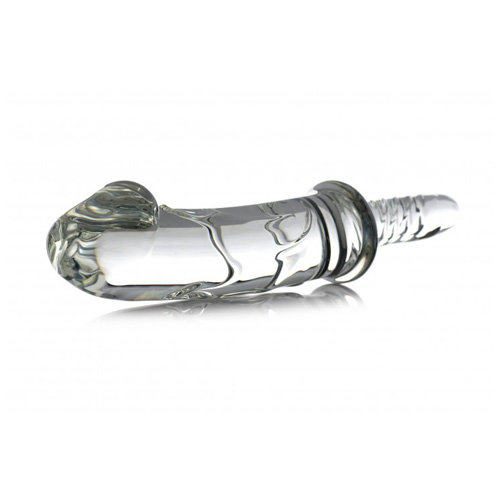 グリップ付きのガラスディルド　Battle Rammer Phallic Glass Thruster画像4