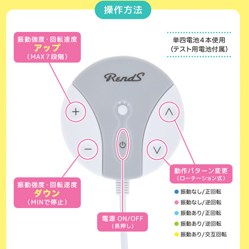 回転ベロでクリを挿入シャフトでGスポを刺激する2点責めローター　クンニラックス画像2