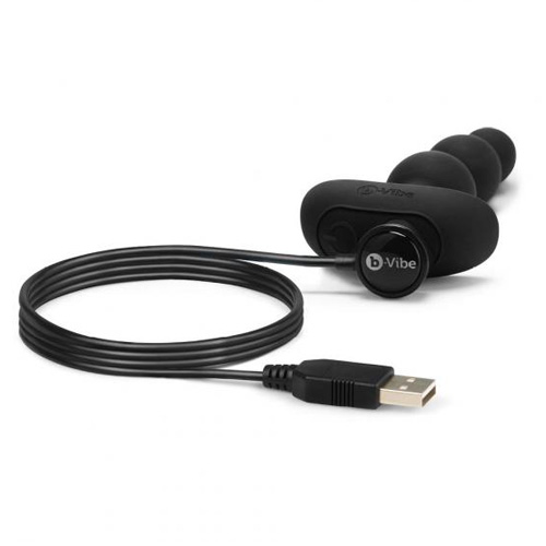 b-vibe トリプル アナルビーズ 黒画像4