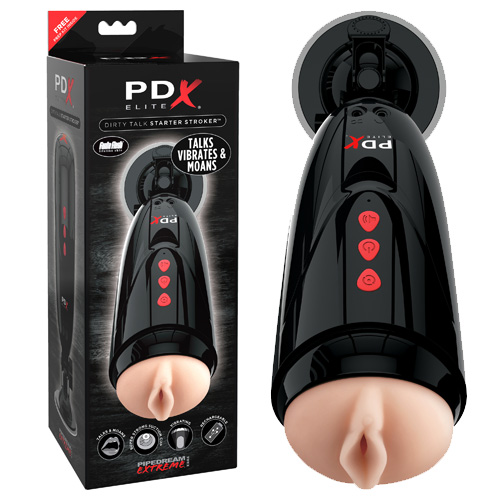 PDX Elite Dirty Talk Starter Stroker