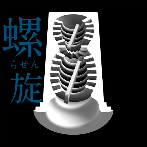 自力で回す回転式オナホ GENERATOR 自家発電 ツインスパイラル画像5