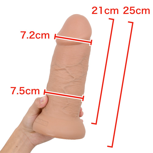 全長25cm 最大径7.5cmの極太ディルド 10インチチャビー画像2