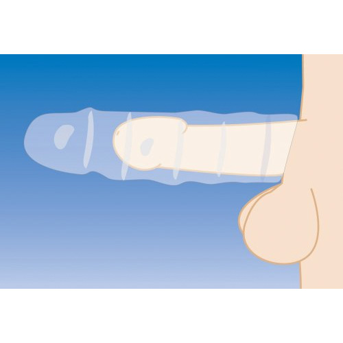 7.5cm ペニスエンハンサースリーブ クリア画像4