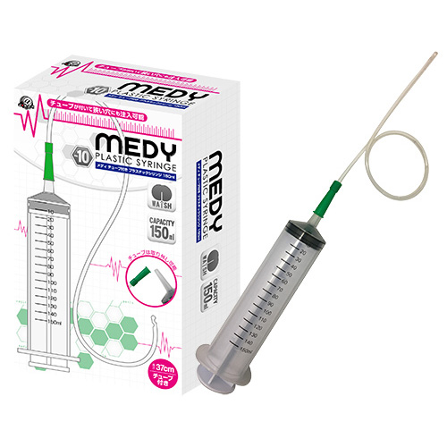 MEDY メディno.10 チューブ付きプラスチックシリンジ150ml