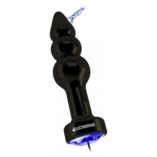 But Plug リブ付き E スティムレーションバットプラグ画像2