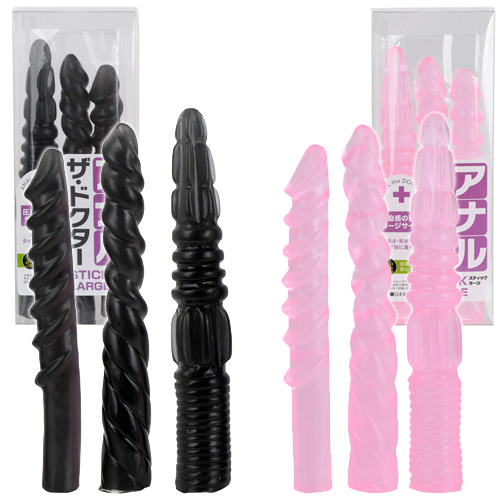 アナルザドクター STICK LARGE ブラック ピンク