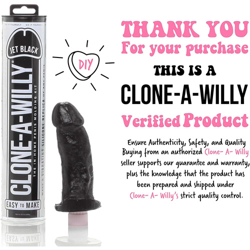 アナタのイチモツを黒光りで再現する自作ディルドキット CLONE-A-WILLY Jet Black画像4