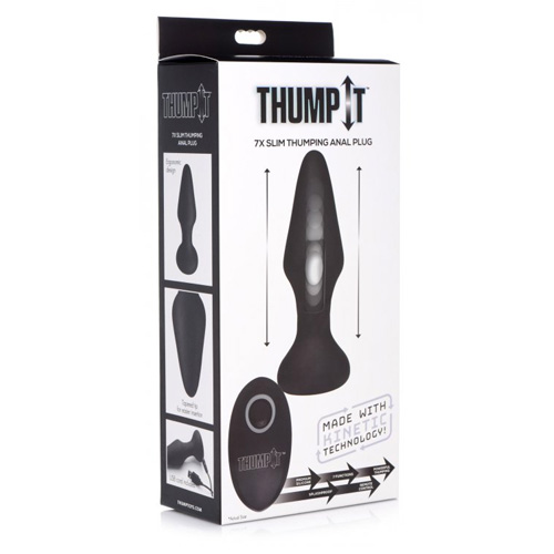 突かれる感じがクセになる電動アナルプラグ  7X Slim Thumping Silicone Anal Plug画像6
