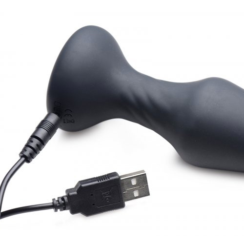 突かれる感じがクセになる電動アナルプラグ  7X Slim Thumping Silicone Anal Plug画像4
