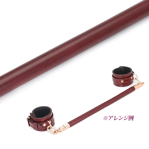 ワインレッド拘束棒 本革画像6