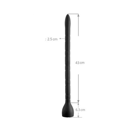 全長49cm太さ2.5cmのアナルディルド インディープシリコンアナルプローブ画像5