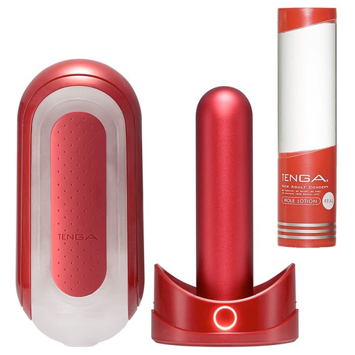 TENGA FLIP 0(ZERO) RED WARMER HOLE LOTION SET テンガ フリップ ゼロ レッド ウォーマー ホールローション セット