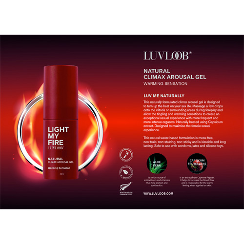 LUVLOOB NATURAL CLIMAX AROUSAL GEL WARMING COOLING ラブルーブ クライマックス アローサルジェル ウォーム クール画像3