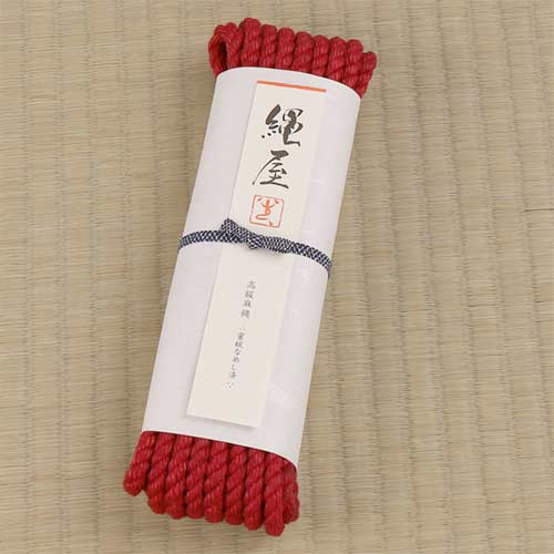 緊縛専用高級麻縄 赤 太縄